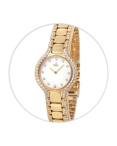 Beluga 18k Ebel Gold Diamond Watch Ebel Beluga 18k Gold 24mm