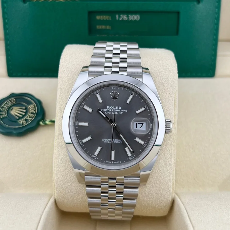 2025 Rolex Datejust 41 Smooth / Slate / Jubilee 126300-0008 Listing Image