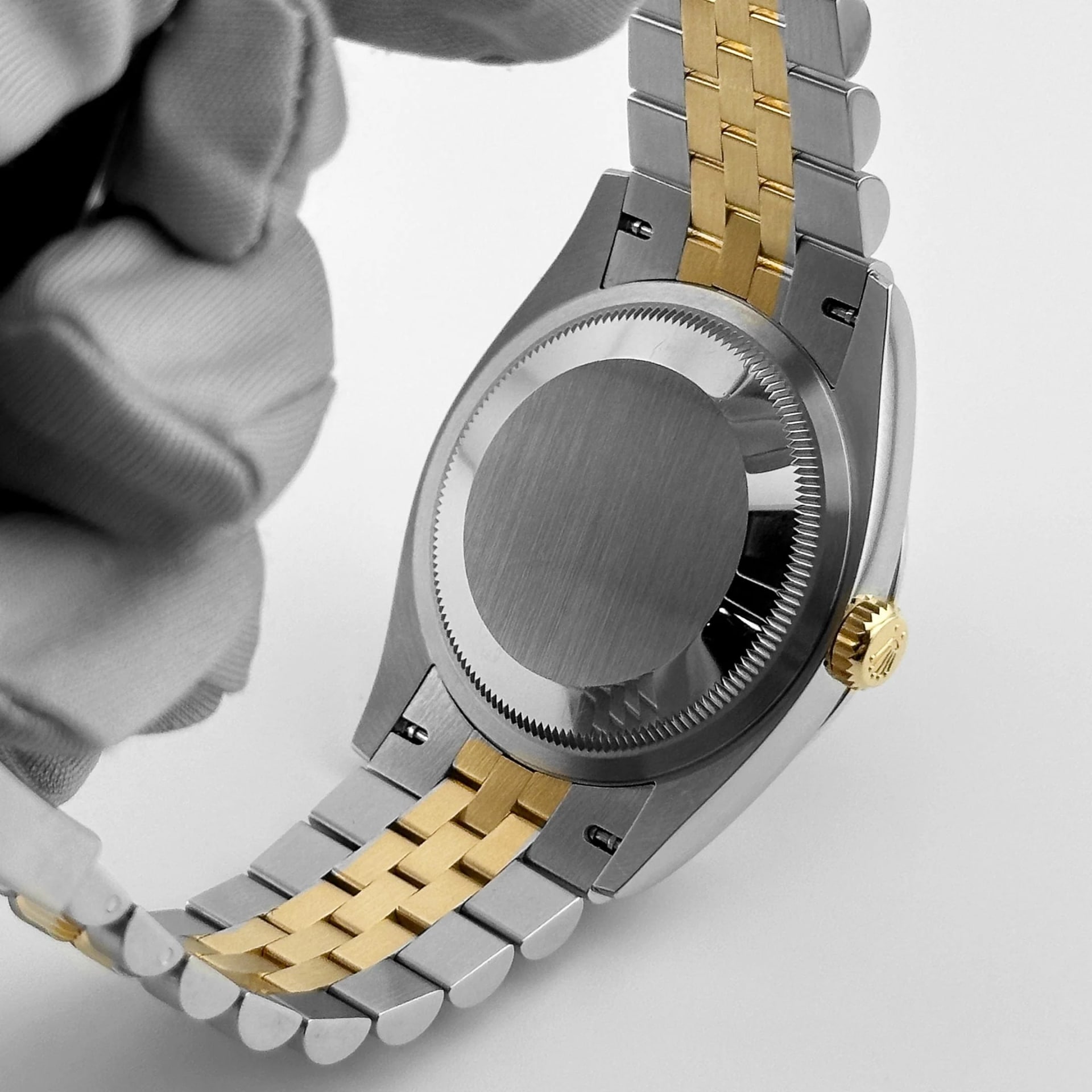 Rolex Datejust 36 Two-Tone / Fluted / Black / Diamond-Set