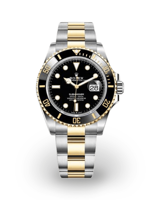 Rolex submariner two tone black clearance price