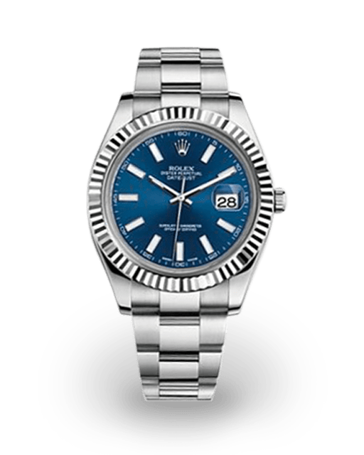 Rolex Datejust II Fluted / Blue / Oyster 116334-0005 Watches