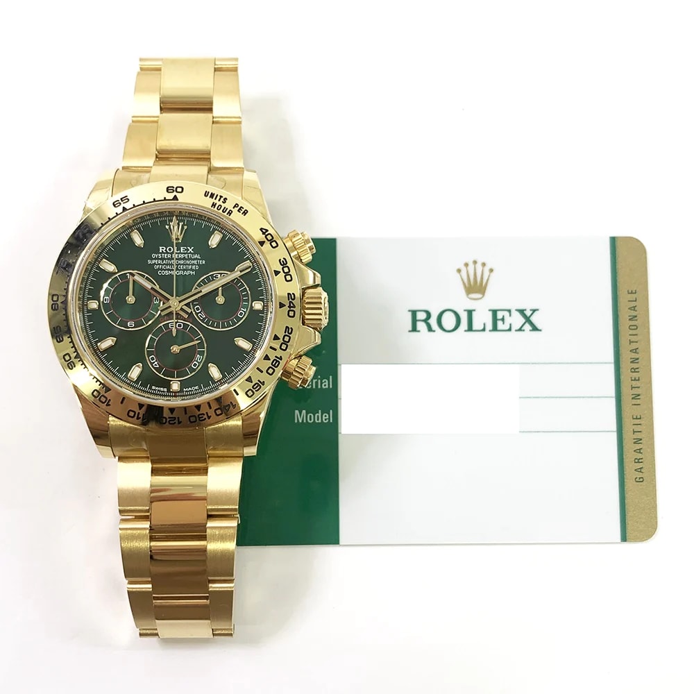 Rolex Cosmograph Daytona Yellow Gold Green Dial 116508-0013 for