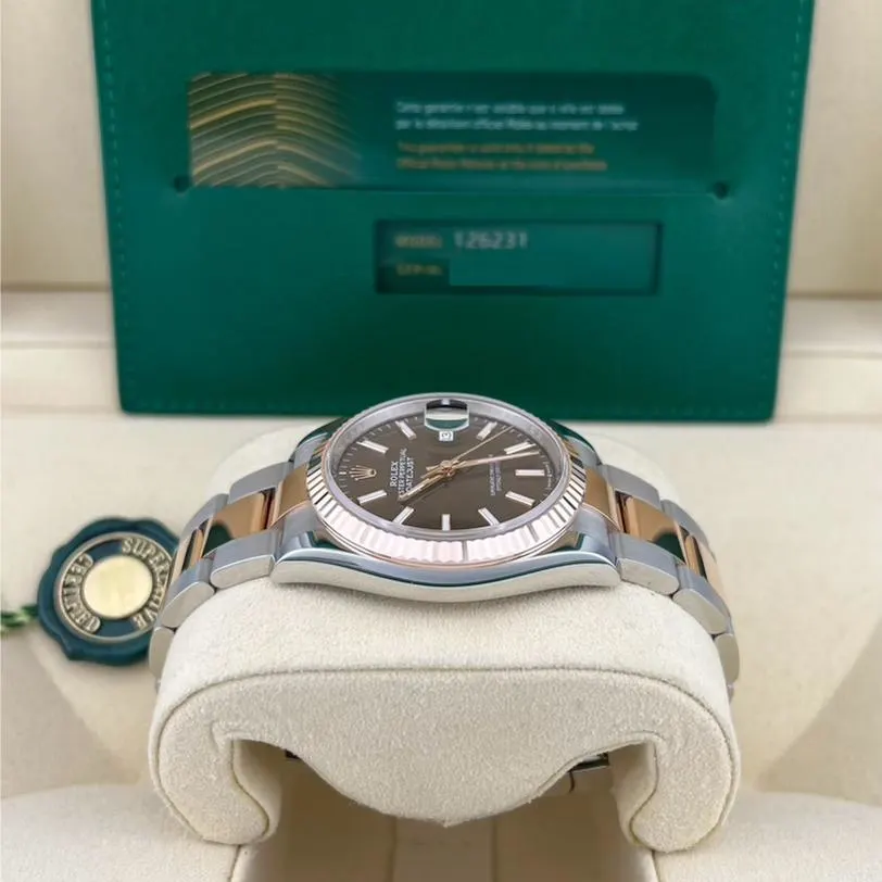 2023 Rolex Datejust 36 Two-Tone / Chocolate / Oyster 126231-0044 Listing Image 5