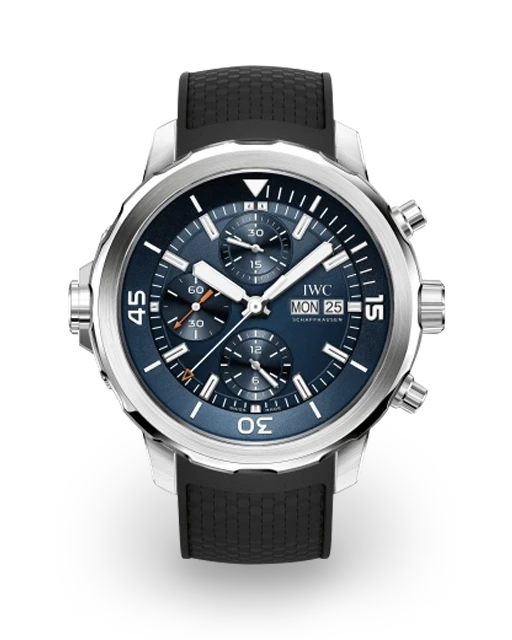 IWC Aquatimer Chronograph Steel / Blue / Rubber / Edition Expedition Jacques-Yves Cousteau 2014 IW3768-05  Model Image