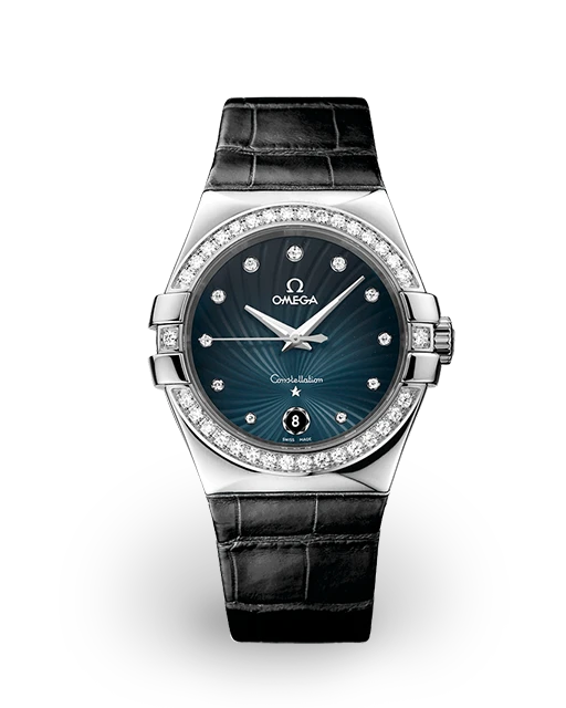 Omega Constellation Steel / Diamond-Set / Blue / Diamond-Set 123.18.35.60.56.001  Model Image