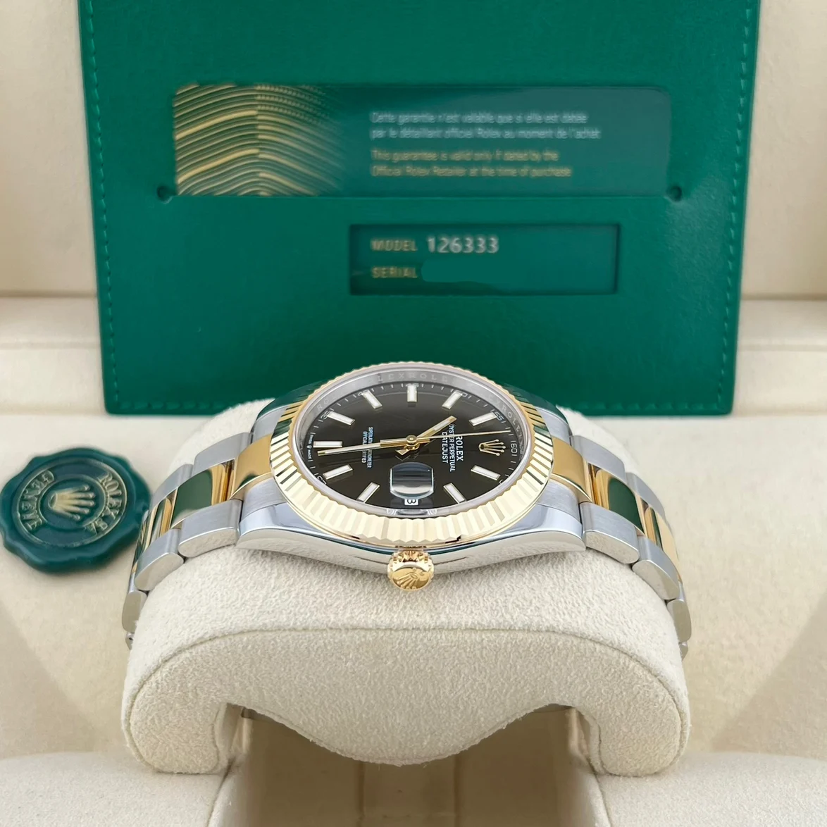 2023 Rolex Datejust 41 Two-Tone / Fluted / Black / Oyster 126333-0013 Listing Image 3
