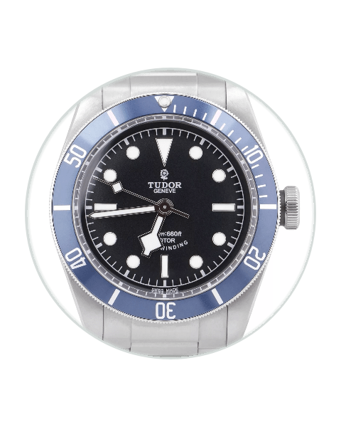 Tudor Black Bay Heritage Blue Smiley 41 Steel / Black / Strap