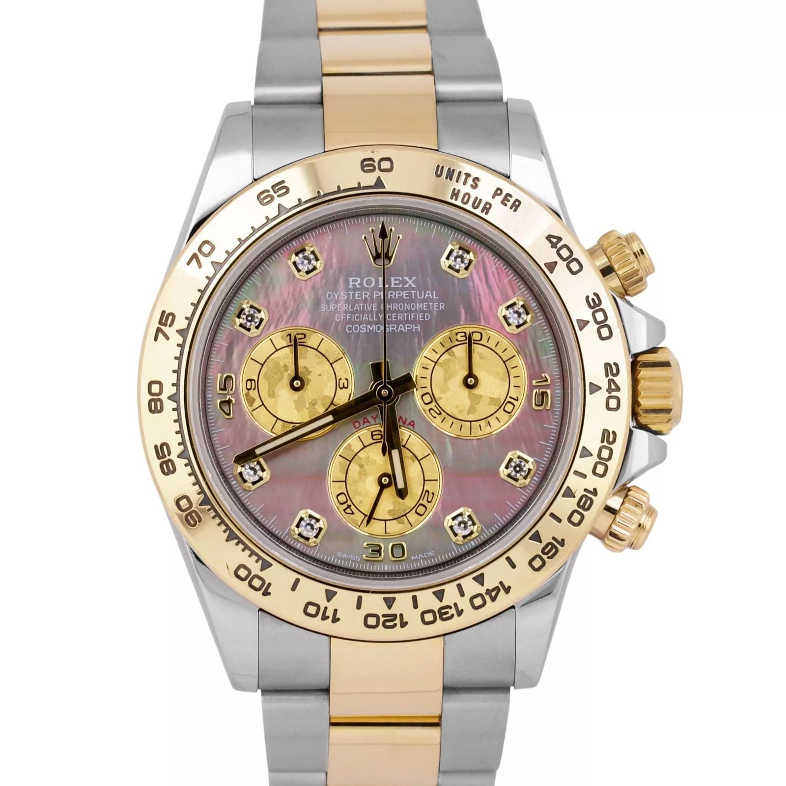 Rolex Daytona Two-Tone / Tahitian MOP / Diamond-Set / Oyster