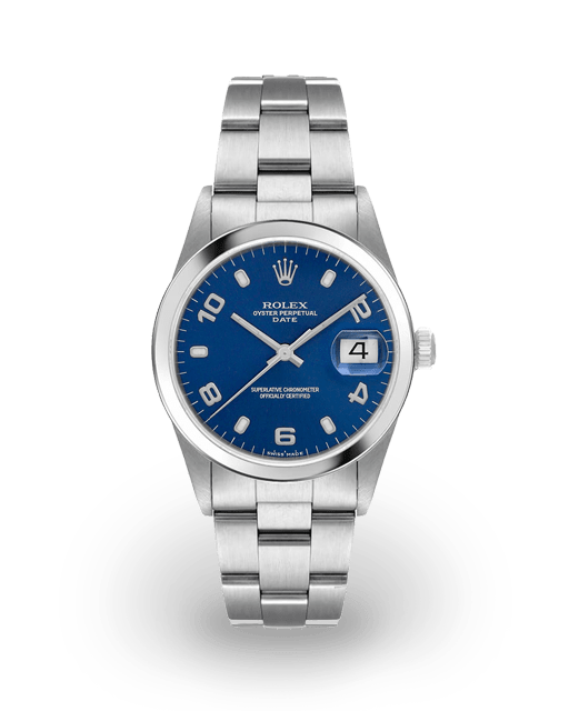 rolex-oyster-perpetual-date-34-steel-smooth-blue-arabic-oyster