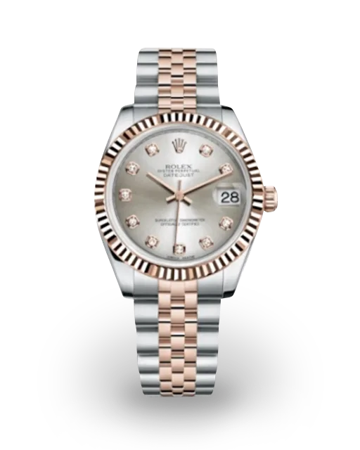 Rolex Datejust 31 Two-Tone / Fluted / Silvered / Diamond-Set / Jubilee 178271-0030  Model Image