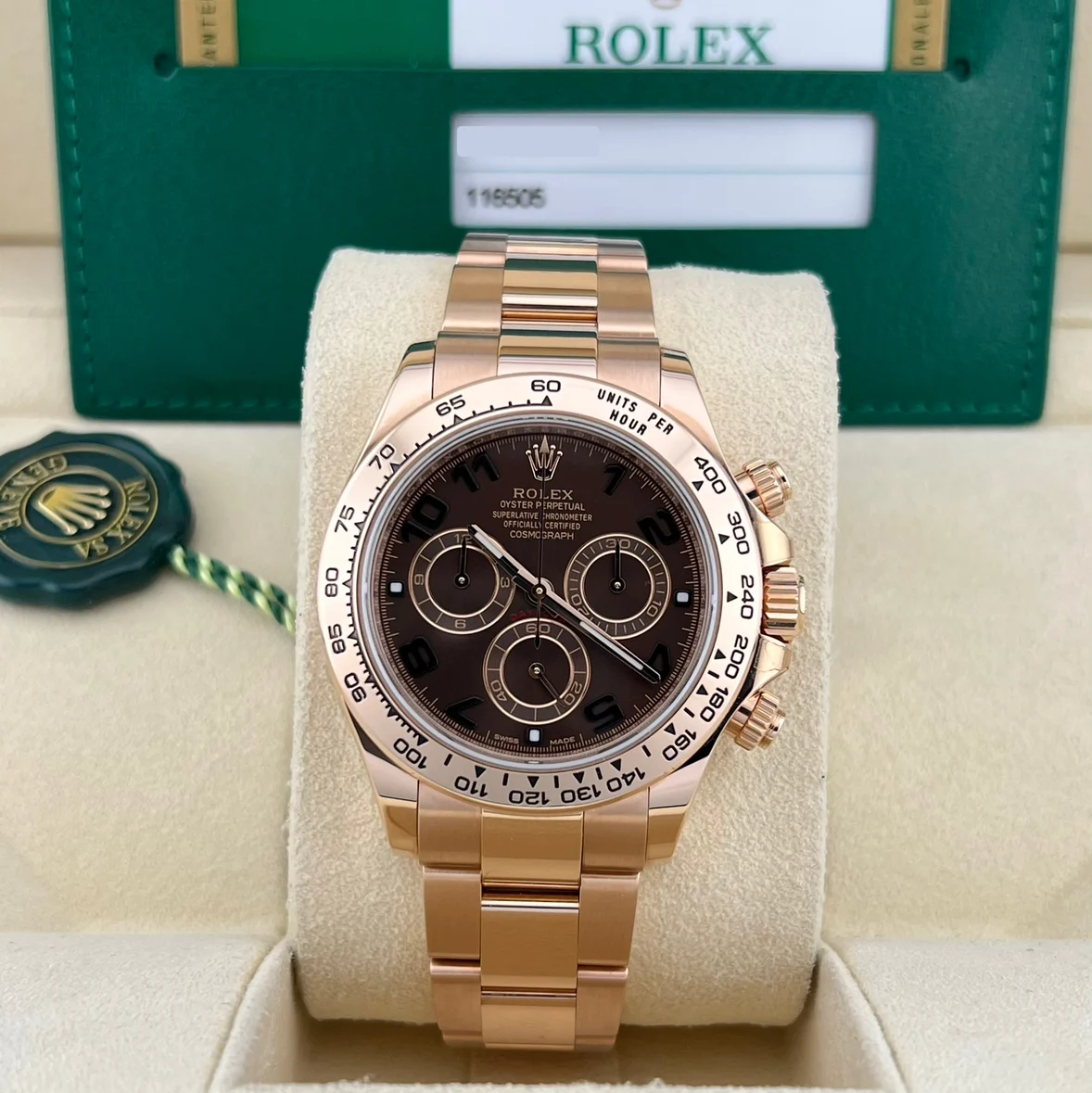 2015 Rolex Daytona Rose Gold / Chocolate / Arabic 116505-0004 Listing Image 2