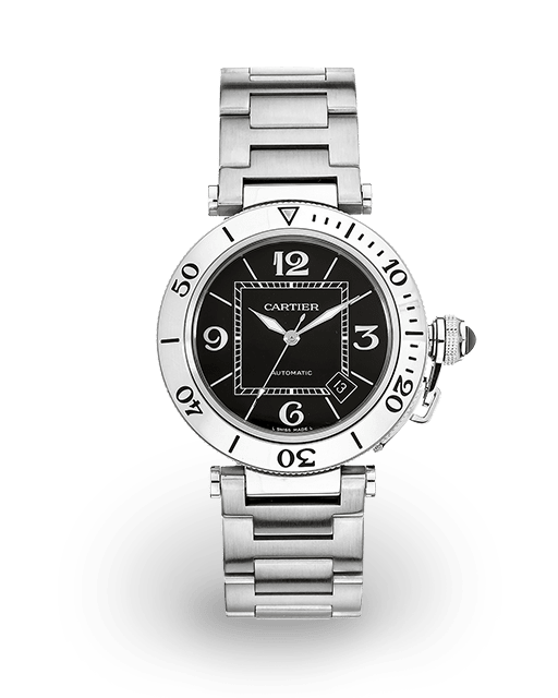Cartier Pasha de Cartier Seatimer Steel Black Arabic