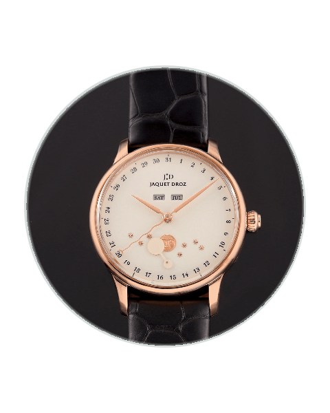 Ivory Dial Jaquet Droz Watches | Authenticated In-House | Bezel