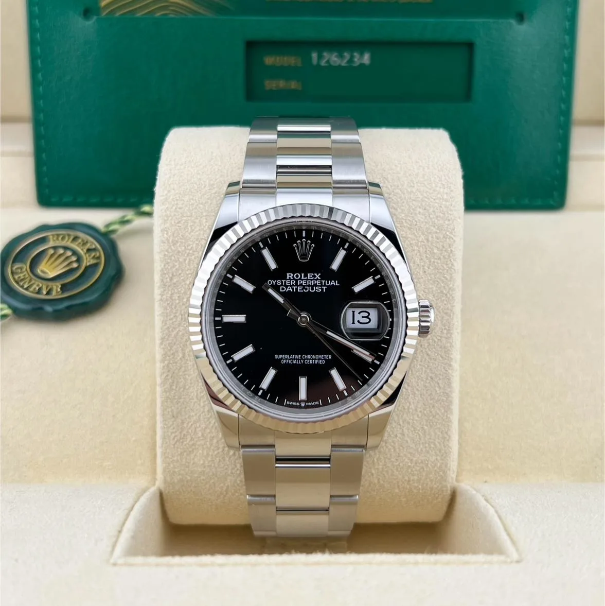 2024 Rolex Datejust 36 Fluted / Black / Oyster 126234-0016 Listing Image 2
