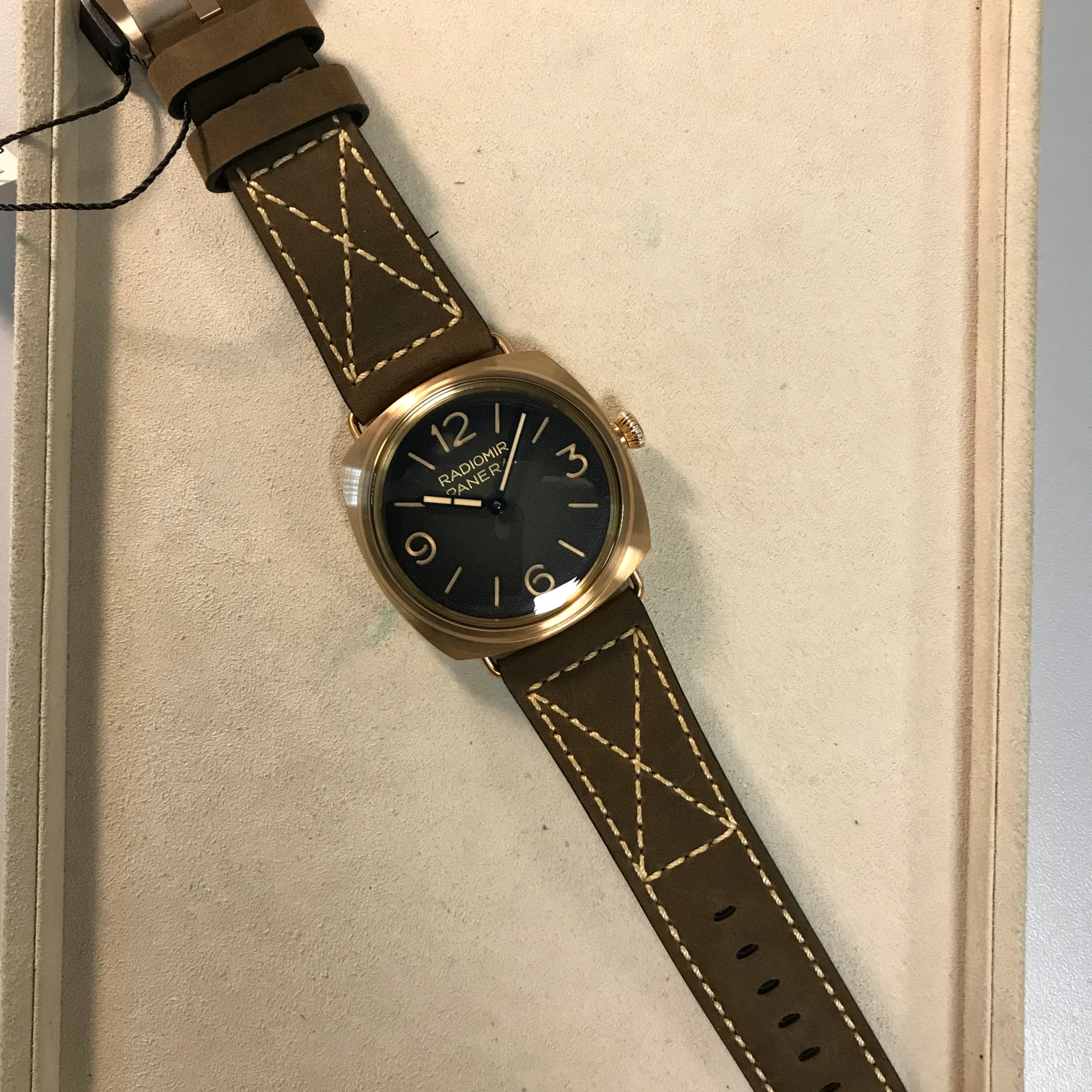 Panerai Radiomir 47 Bronze / Green / Arabic / Strap - Limited to 300 Pieces PAM00760