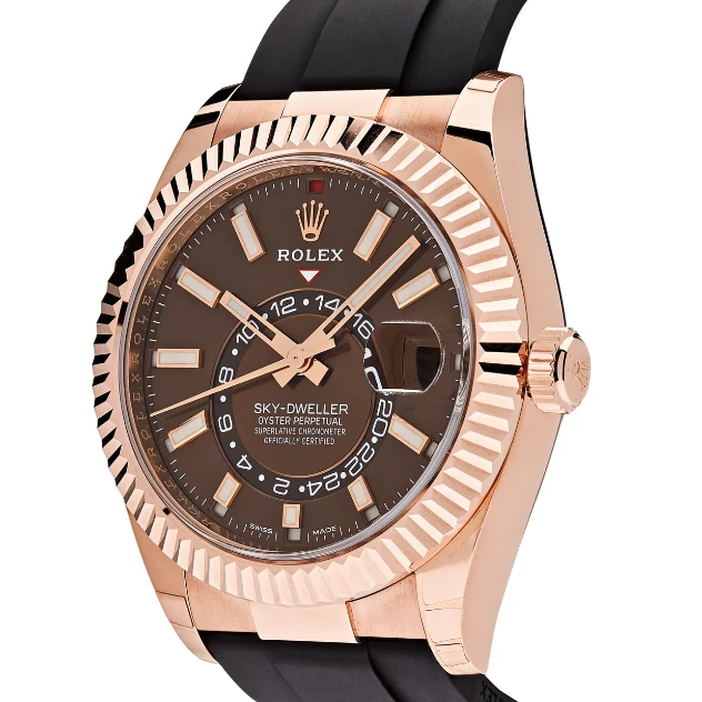 2022 Rolex Sky-Dweller Rose Gold / Chocolate / Oysterflex 326235-0005 Listing Image 2