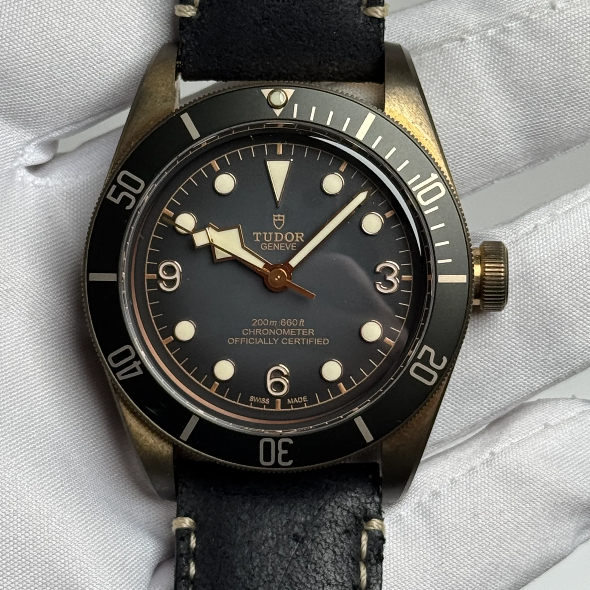 Auction: 2024 Tudor Black Bay Bronze Strap M79250BA-0001 Bezel
