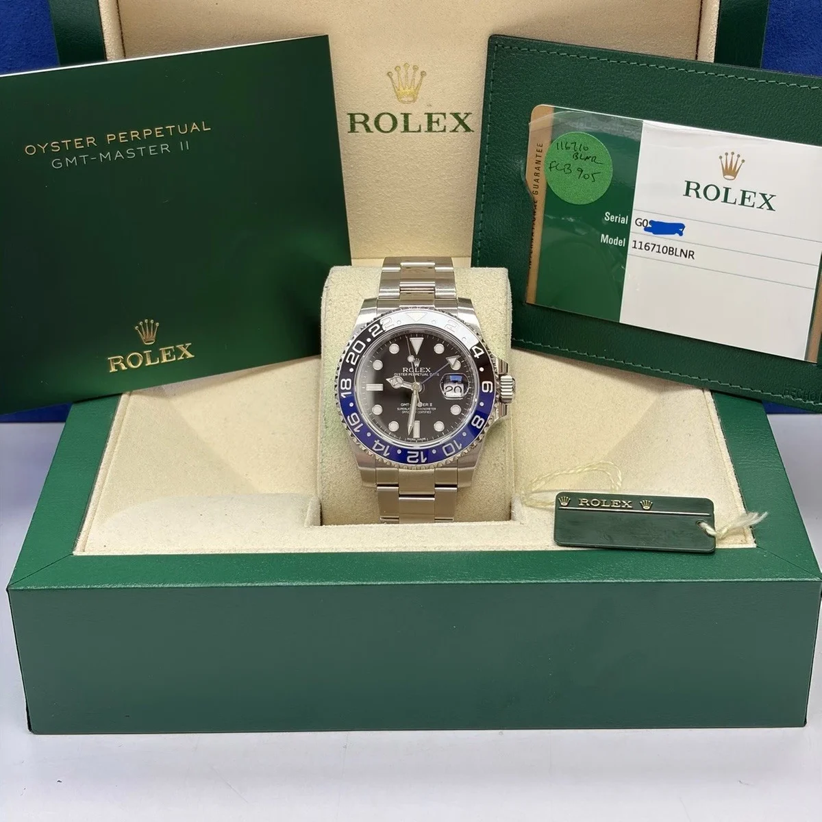 2016 Rolex GMT-Master II "Batman" 116710BLNR