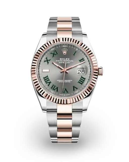 Rolex Datejust 41 Two-Tone "Wimbledon" / Fluted / Oyster 126331-0015  Model Image