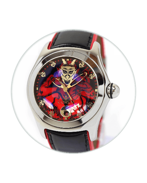 Corum Bubble Lucifer 45 Steel / Multi-Color / Strap - Limited to