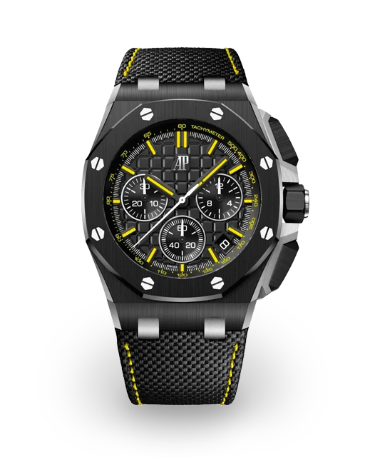 Audemars Piguet  Royal Oak Offshore Chronograph “End of Days” 43 Titanium / Ceramic / Black / Strap - Limited to 500 Pieces 26420CE.OO.A005VE.01  Model Image