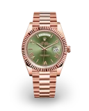 Day-Date 40 Rose Gold / Fluted / Olive-Green / Roman / President Avatar Image