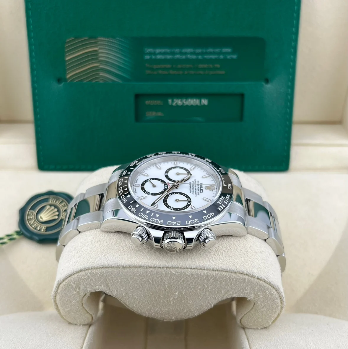 2025 Rolex Daytona Steel / Ceramic / White / Oyster 126500LN-0001 Listing Image 3