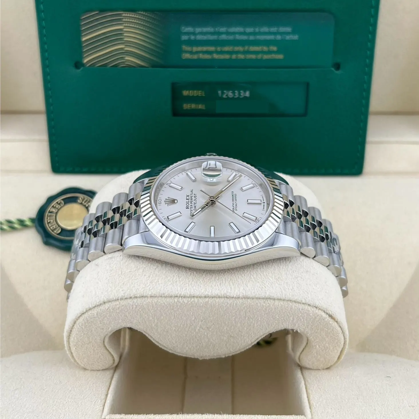 2024 Rolex Datejust 41 Fluted / Silver / Jubilee 126334-0004 Listing Image 4