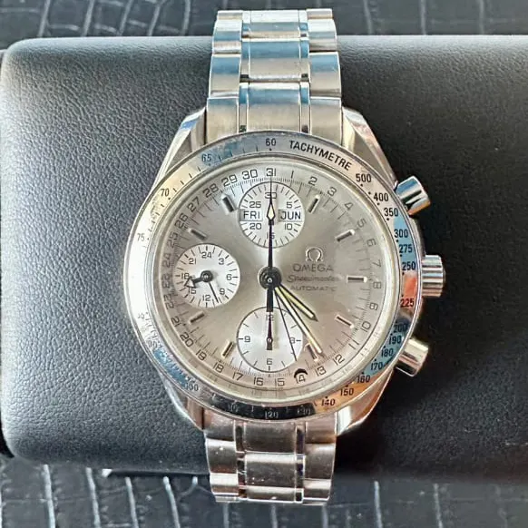 2007 Omega Speedmaster Day-Date 39 Steel / Silver / Bracelet 3523.30.00