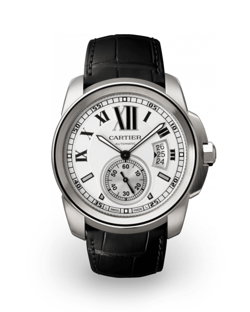 Cartier Calibre de Cartier 42 Steel / Silvered / Roman