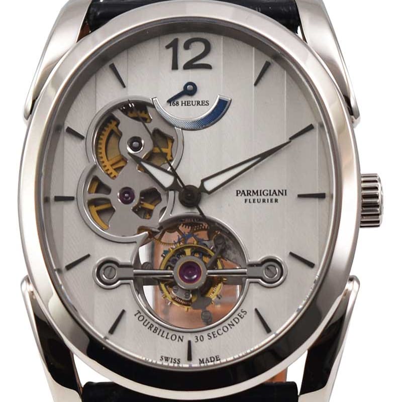 Parmigiani Fleurier Ovale Tourbillon White Gold Silvered