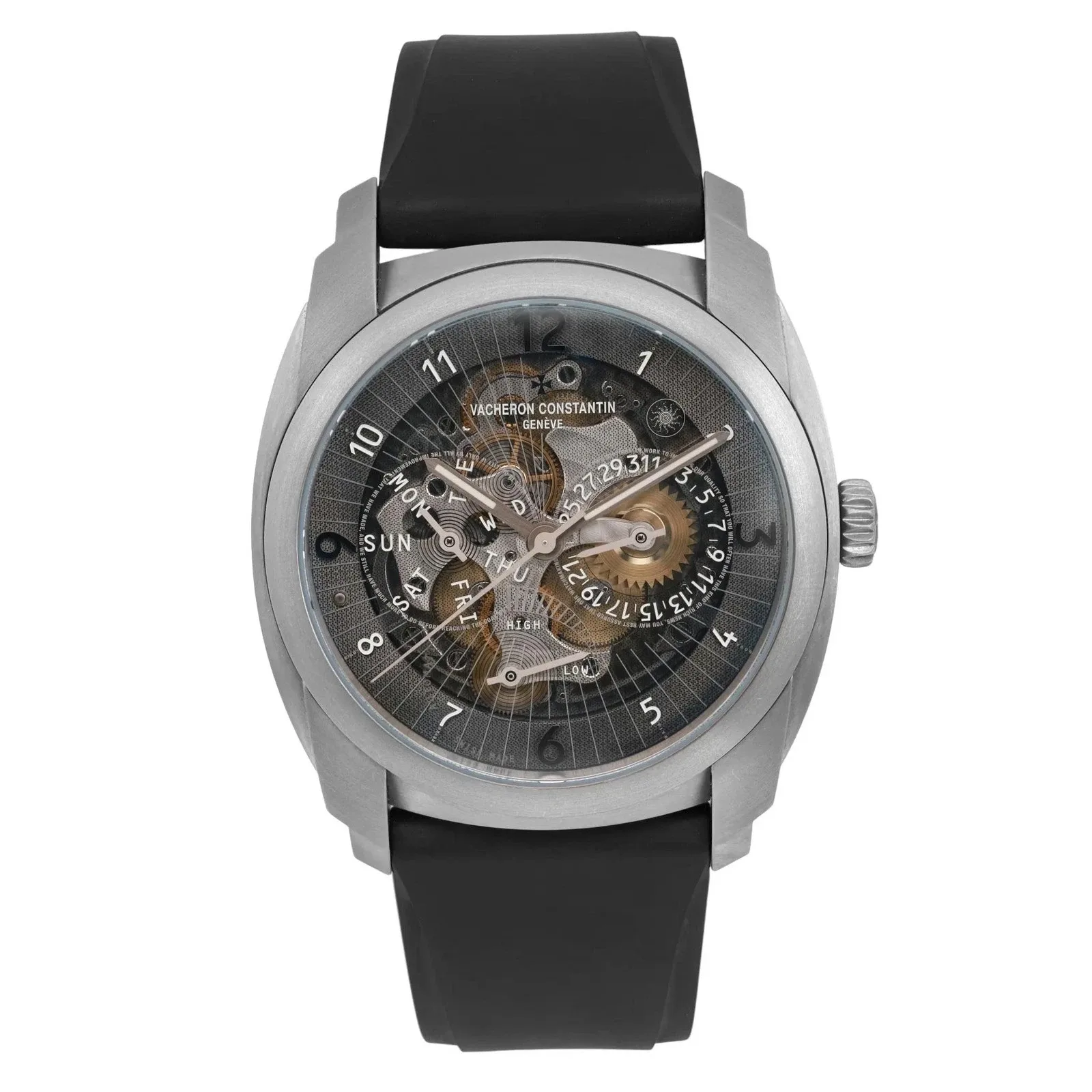 Vacheron Constantin Quai de l’Ile Day-Date 41 Titanium / Skeletonized / Arabic / Strap 85050/000T-49241