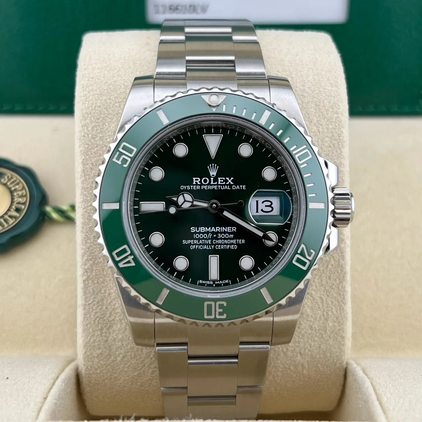 2019 Rolex Submariner "Hulk" 116610LV Listing Image 1