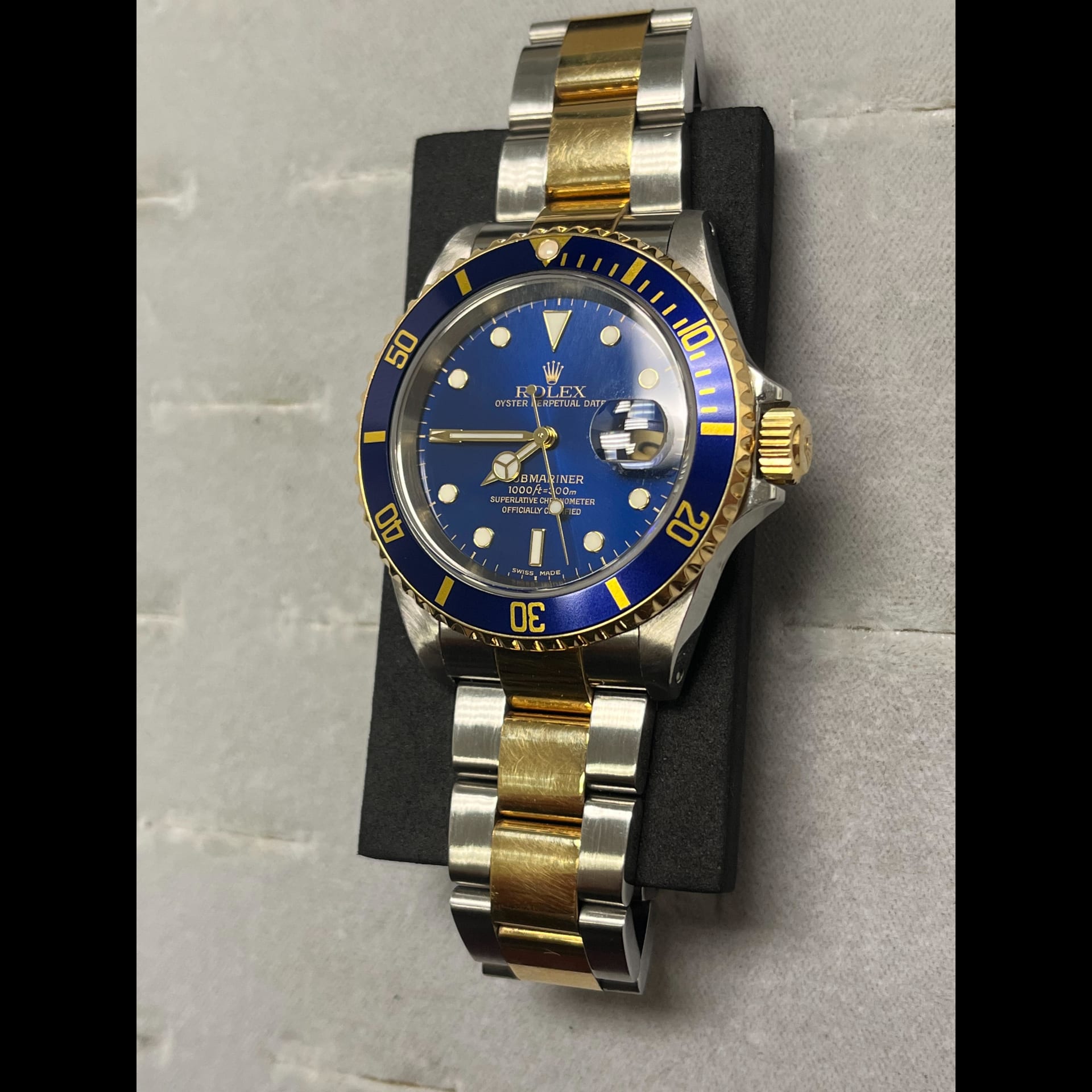 ROLEX SUBMARINER 16613 2コマ Rolex Submariner Date Two-Tone / Blue / SuperLuminova 16613