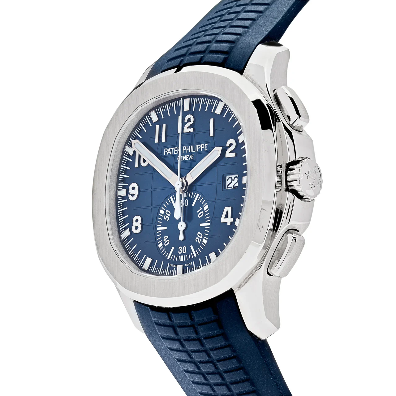 2022 Patek Philippe Aquanaut Flyback Chronograph White Gold / Blue 5968G-001 Listing Image 2