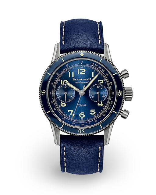 Blancpain Air Command Flyback Chronograph 42.5 Titanium / Blue / Arabic / Strap - Limited to 500 Pieces AC02 2B40 63B  Model Image