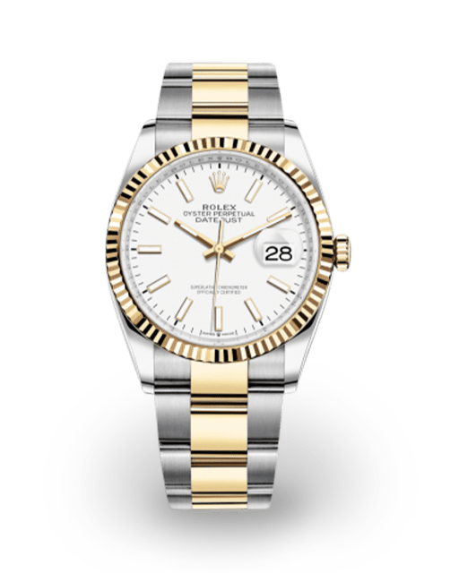 swallow0022様 Rolex Datejust 36 Two-Tone Fluted / White / Oyster 126233