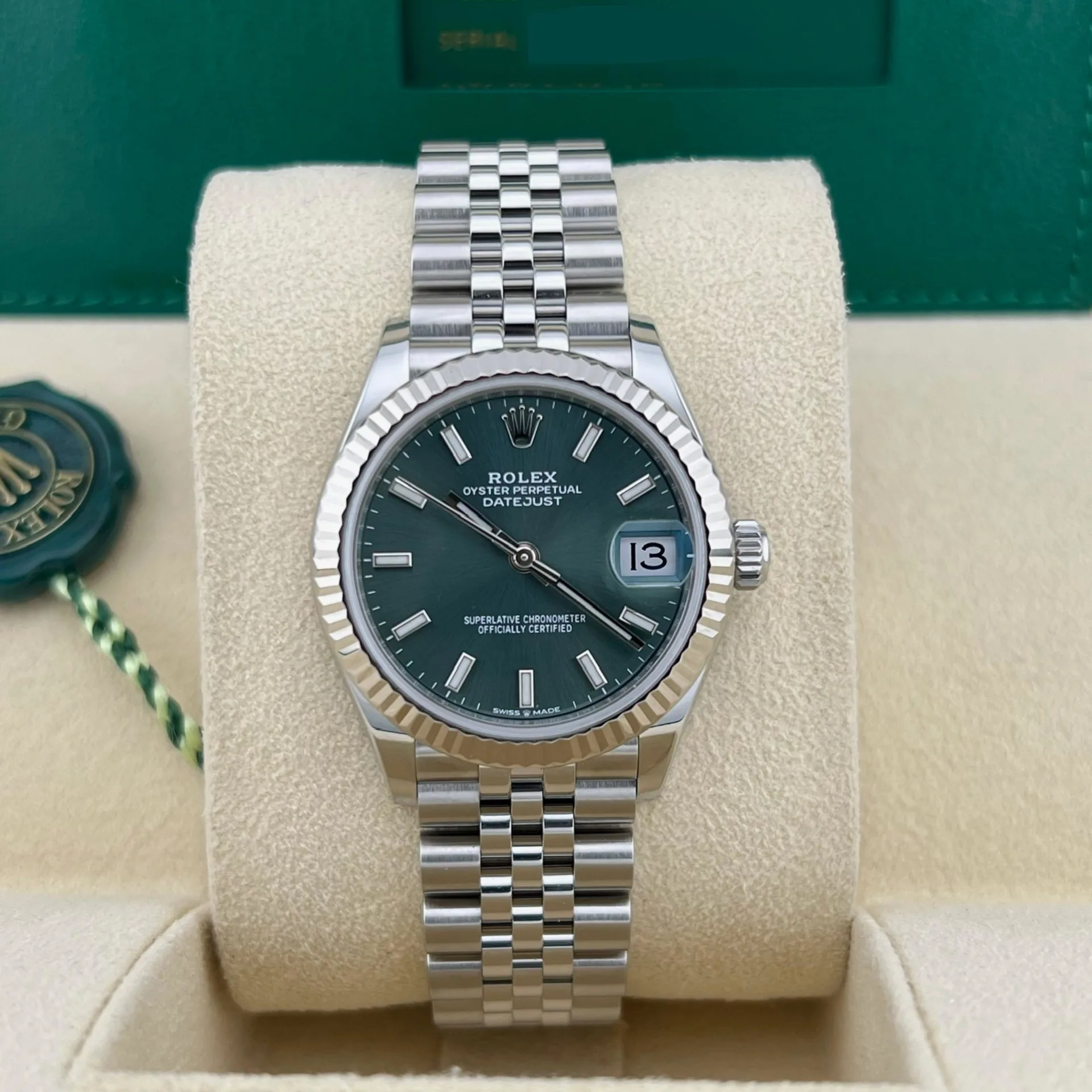 2023 Rolex Datejust 31 Fluted / Green / Jubilee 278274-0018 Listing Image