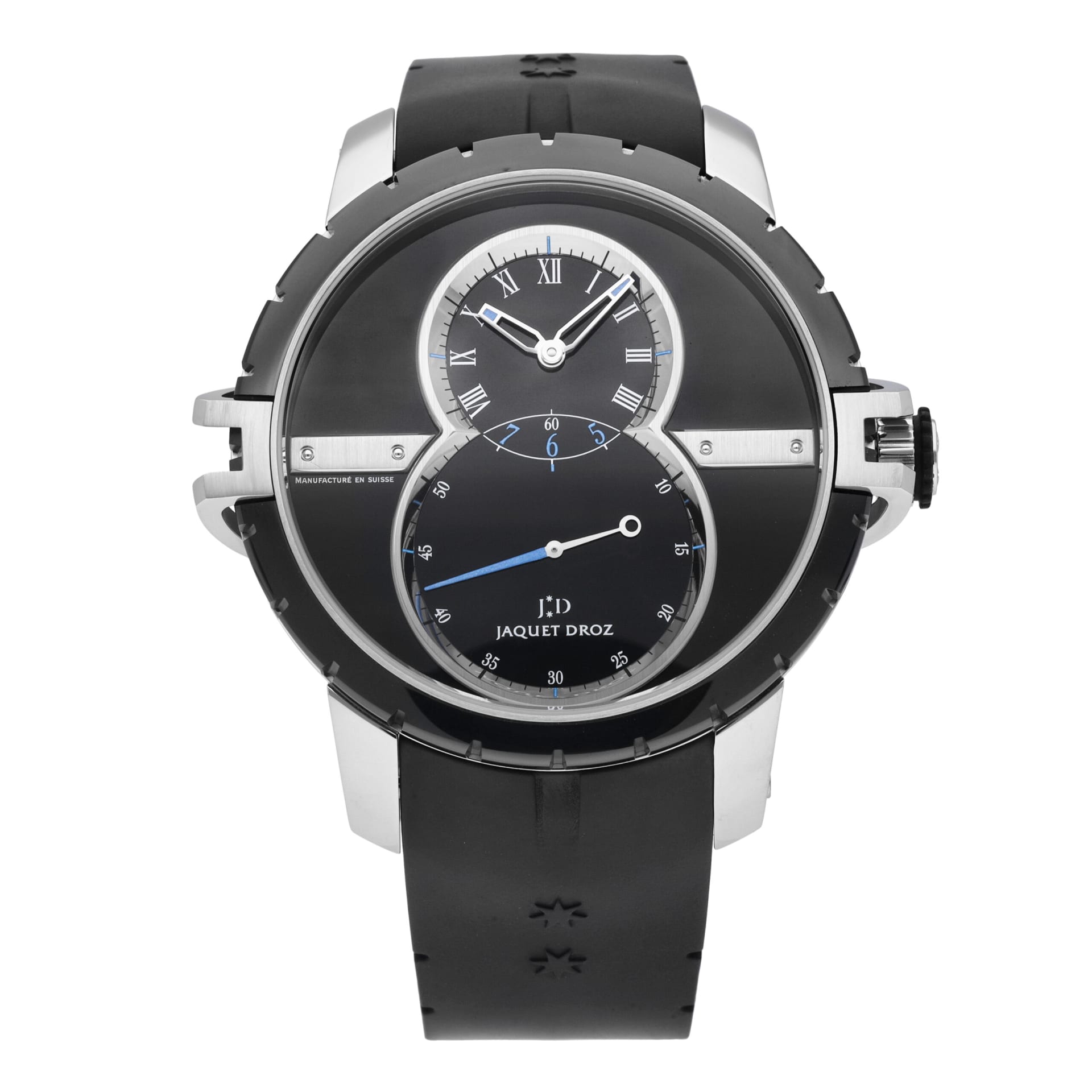 ディアンジェロ Jaquet Droz Grande Seconde SW 45 Steel / Black Ceramic / Black