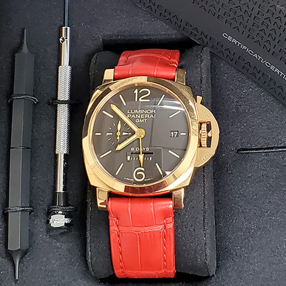 Camille Fournet PANERAI 44㎜ Dバックル用 オレンジ メンズ