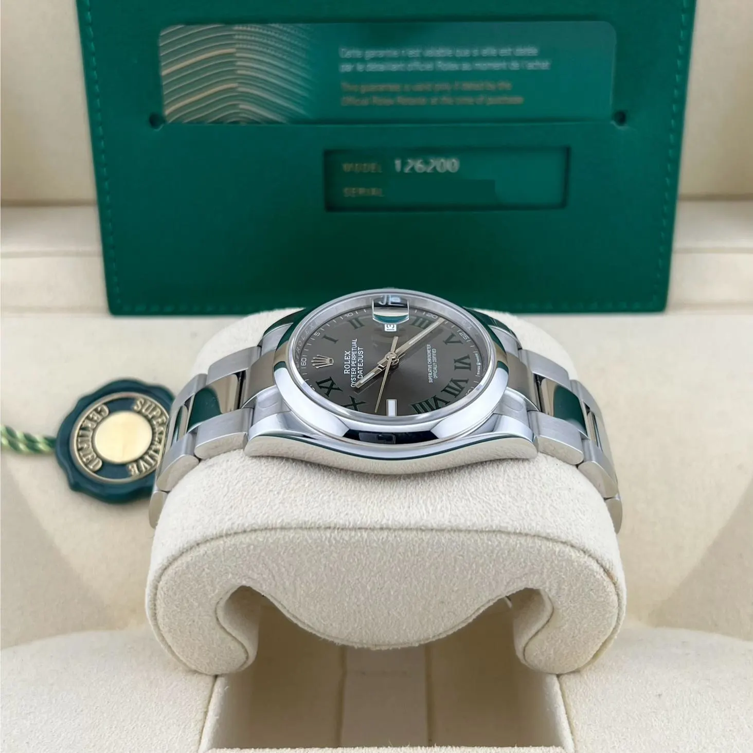 2023 Rolex Datejust 36 "Wimbledon" / Smooth / Oyster 126200-0018 Listing Image 4