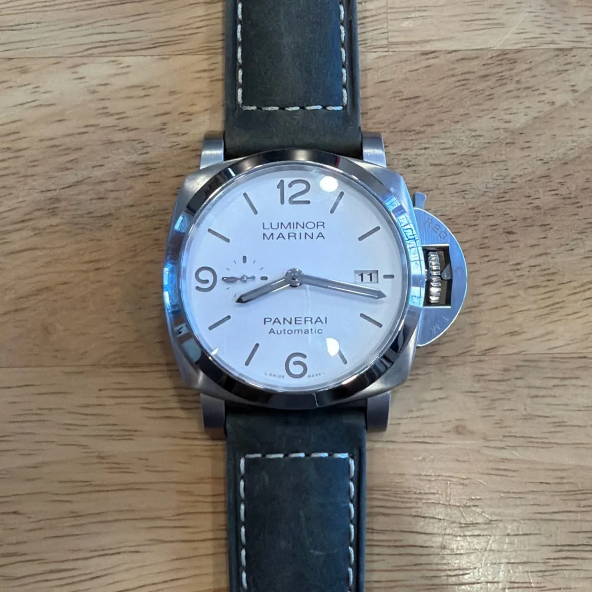 2021 Panerai Luminor 1950 44 3 Days Automatic Stainless Steel / White PAM01314