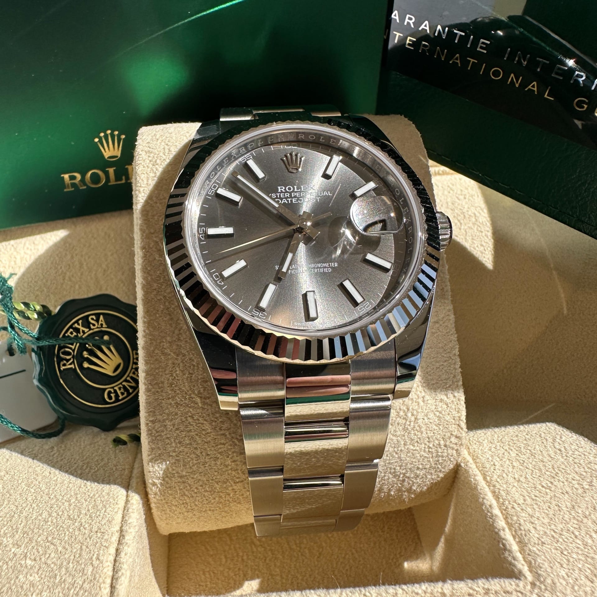 時計 MintGreen Rolex Datejust 36 NEW 2024 Mint Green Index Dial Fluted