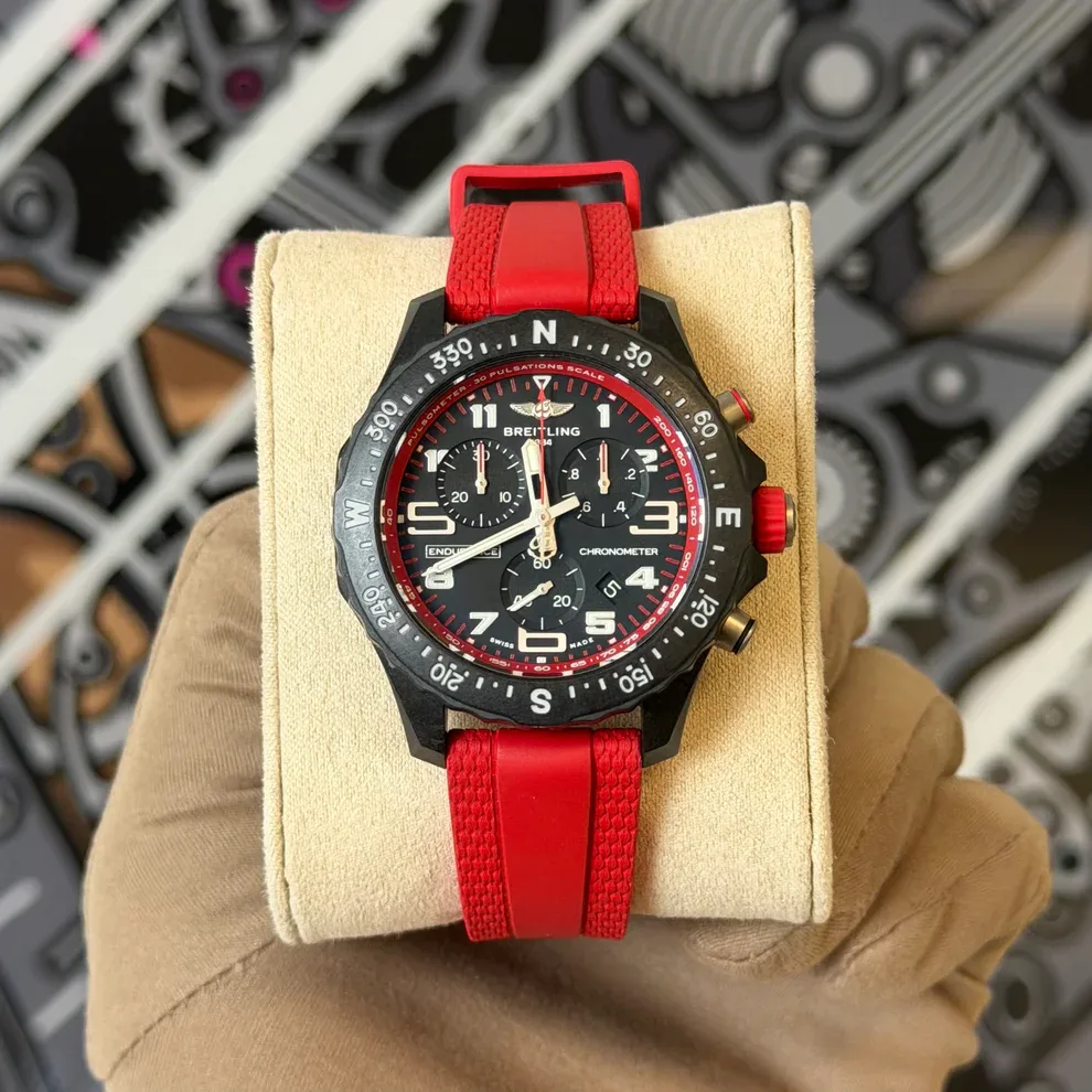 2025 Breitling Endurance Pro Red 38 Breitlight / Black / Arabic / Strap X83310D91B2S1