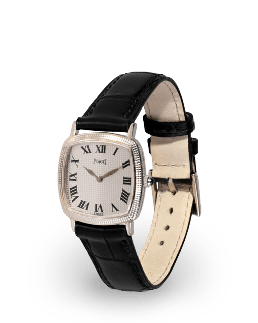 Piaget Classique 23 White Gold Silvered Roman Strap 9240