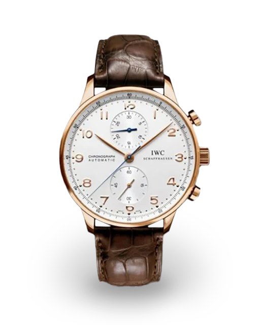 IWC Portuguese Chrono-Automatic Rose Gold / Silver IW3714-02  Model Image