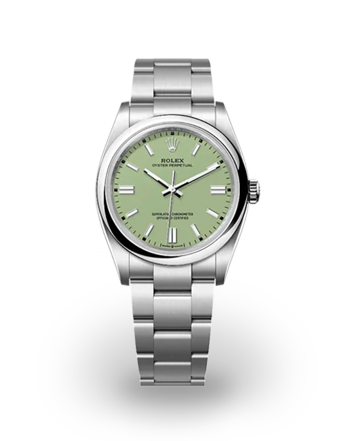 Rolex Oyster Perpetual 36 Steel / Smooth / Pistachio / Oyster 126000-0011  Model Image