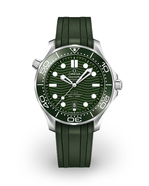 Omega Seamaster Diver 300M Master Co-Axial 42 Stainless Steel / Green / Rubber 210.32.42.20.10.001  Model Image