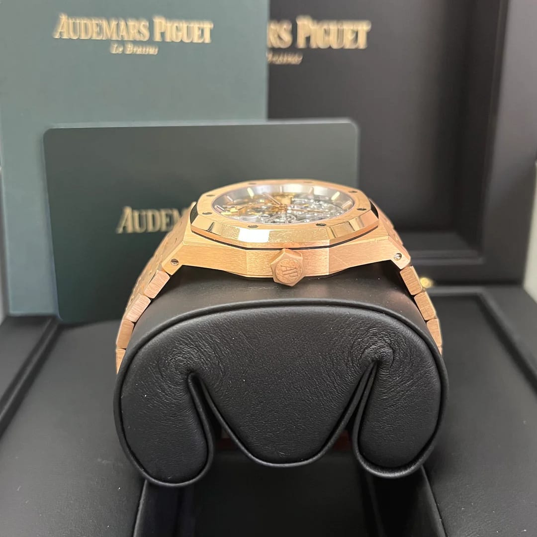 Audemars Piguet Royal Oak - 37mm Skeleton Rose Gold - Double Balance Wheel Openworked -Preowned (Ref#15467OR.OO.1256OR.01)