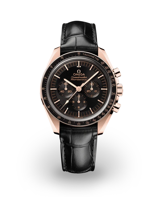 Omega Speedmaster Professional Moonwatch 3861 Sedna Gold / Black / Alligator 310.63.42.50.01.001  Model Image